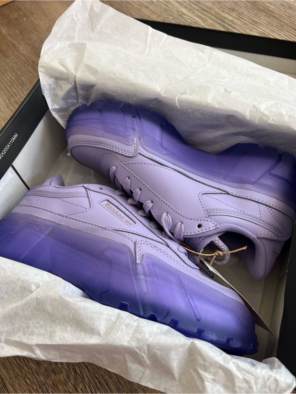Reebok Club C Cardi B Sneakers in Purple Size 5.5 Brand New